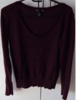 Pullover von H&M basic - dunkelrot - V-Ausschnitt - Größe S Sendling - Obersendling Vorschau