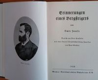 1938 Erinnerungen eines Bergsteigers von Emile Javelle gut erhalt Berlin - Neukölln Vorschau