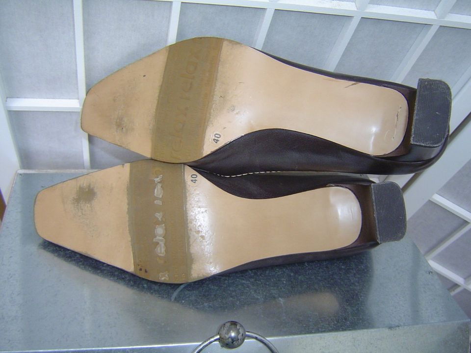 Damen Pumps Gr. 40 von Bianca in braun aus Leder Absatz 5cm in Bad Krozingen