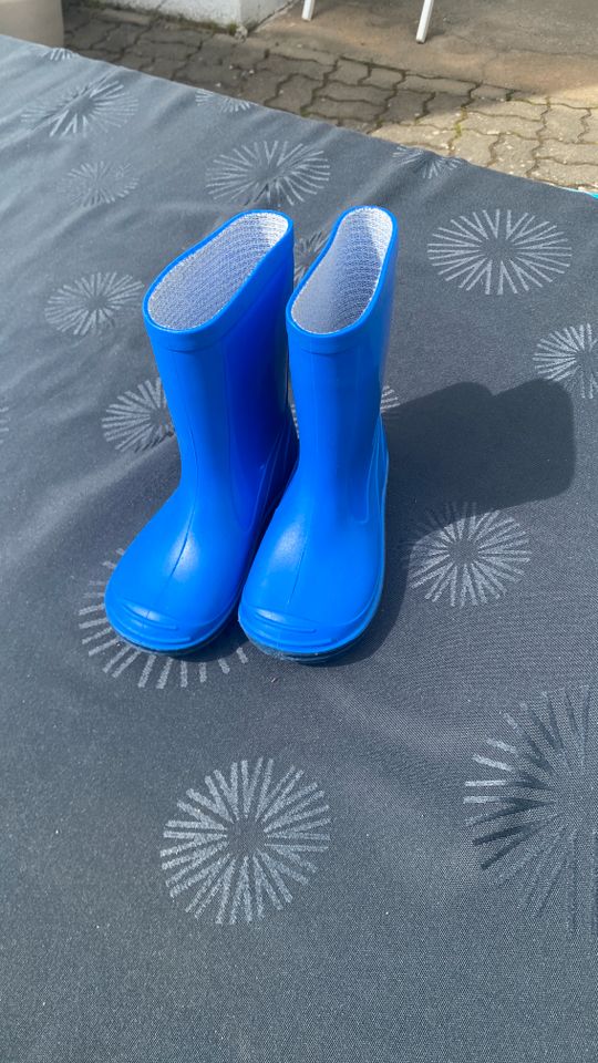 Gummstiefel, Gr. 22, Kindergummistiefel, gut, blau in Leinach