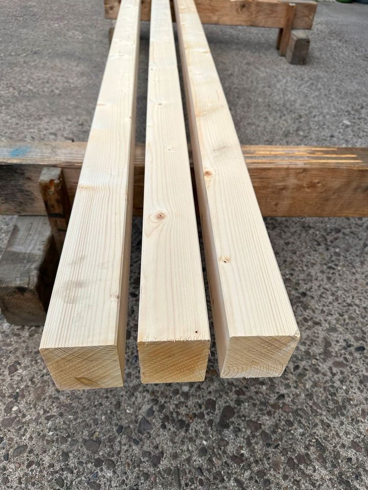 RESTPOSTEN Brettschichtholz 80x100x3000 mm (15,00€/Stk) Leimbinder Konstruktionsholz Holzbau BSH Carport Gartenhaus Garage Verkleidung Balken Bauholz Holzkonstruktion Holz in Birstein