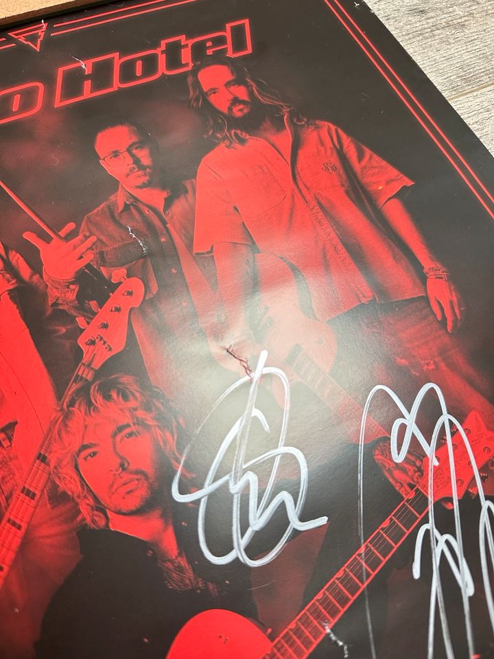 Signiert! Tokio Hotel Poster Plakat Beyond the world in Dresden