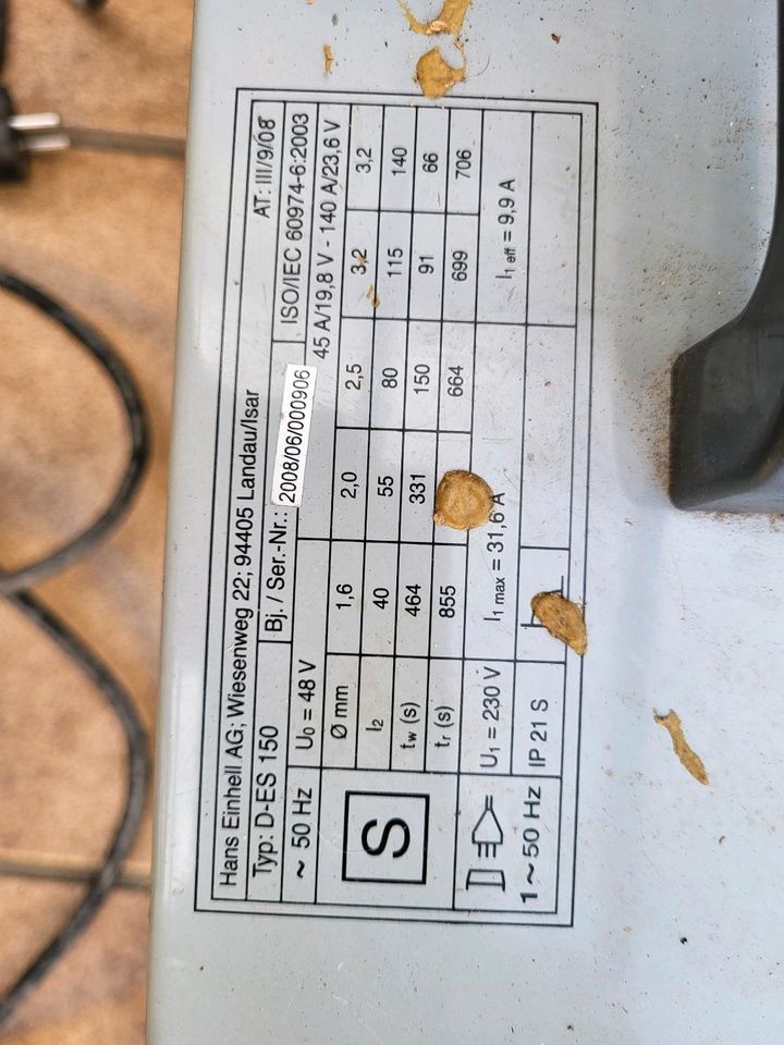 D es 150 Duro Elektroden Schweißgerät  Einhell in Bielefeld