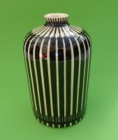 Vase, HB Hedwig BOLLHAGEN (?), Bauhaus, Ritz Dekor, Walzenform Dahn - Bruchweiler-Bärenbach Vorschau