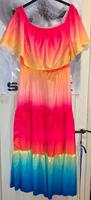 Generisches Kleid Lang Regenbogenfarben Gr. XL Volant Leipzig - Neustadt-Neuschönefeld Vorschau