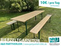 Bierzeltgarnitur mieten leihen Gartentisch XL Bierbänke Verleih Nordrhein-Westfalen - Leopoldshöhe Vorschau