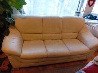 Couch Leder 3 Siter creme/Beige Saarland - Saarlouis Vorschau