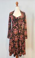 Blutsgeschwister Kleid Blumen Floral Retro Vintage Baden-Württemberg - Ettlingen Vorschau