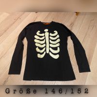 Langarm Shirt Knochen 146/152 leuchtet im Dunkeln Halloween Nordrhein-Westfalen - Moers Vorschau