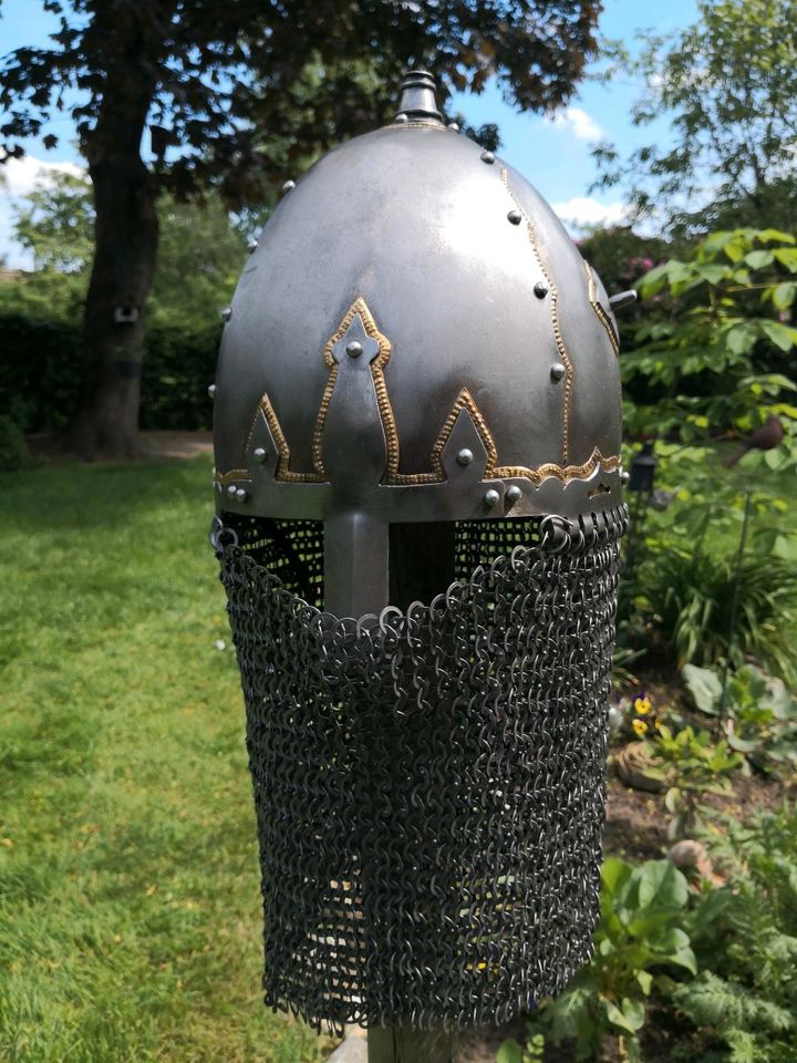 Slawischer Helm Wikinger Novgorod, Wikinger Rus 2mm Stahl in Warendorf