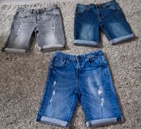 3x Skinny Jeans Shorts Gr.146 Hessen - Buseck Vorschau