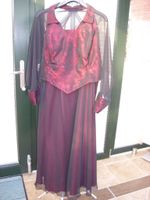 Festliches Abendkleid, 2 tlg., bordeaux/schwarz mit Corsage Niedersachsen - Rhauderfehn Vorschau