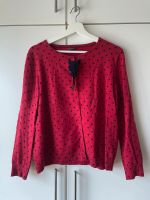 Gepunktete Stanfield Strickjacke XL mit Schleife pink dunkelblau Nordrhein-Westfalen - Goch Vorschau