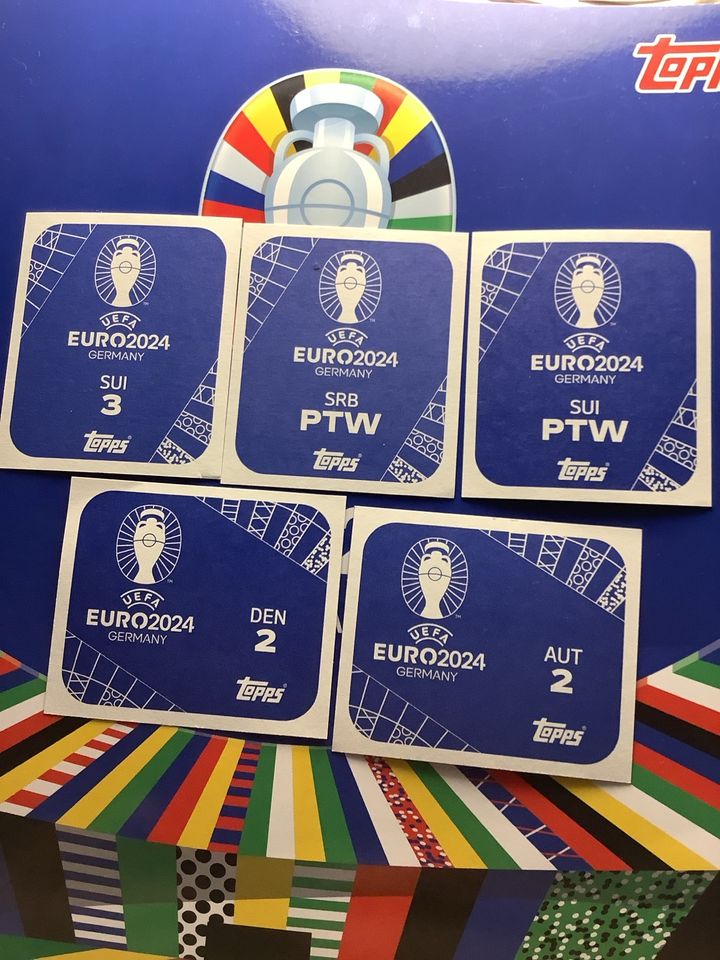 Sticker*Euro 2024*purple*Shaqiri*Alaba*AUT*DEN*SUI*SRB*SVK*TUR* in Bochum