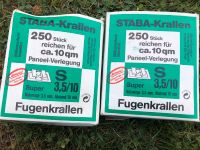 500 Stück für ca 20 qm STABA Fugenkrallen 3,5 / 10 S Sachsen-Anhalt - Dessau-Roßlau Vorschau