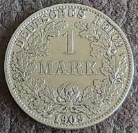 Deutschland Kaiserreich 1 Mark 1909 A - eine Mark Hessen - Eschborn Vorschau