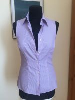 Benetton Businesslook Bluse gestreift lila Sommershirt Gr. XS Berlin - Spandau Vorschau