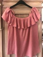 Shirt/Rippshirt mit Volant Review Größe S altrosa wie neu! Nordrhein-Westfalen - Velen Vorschau