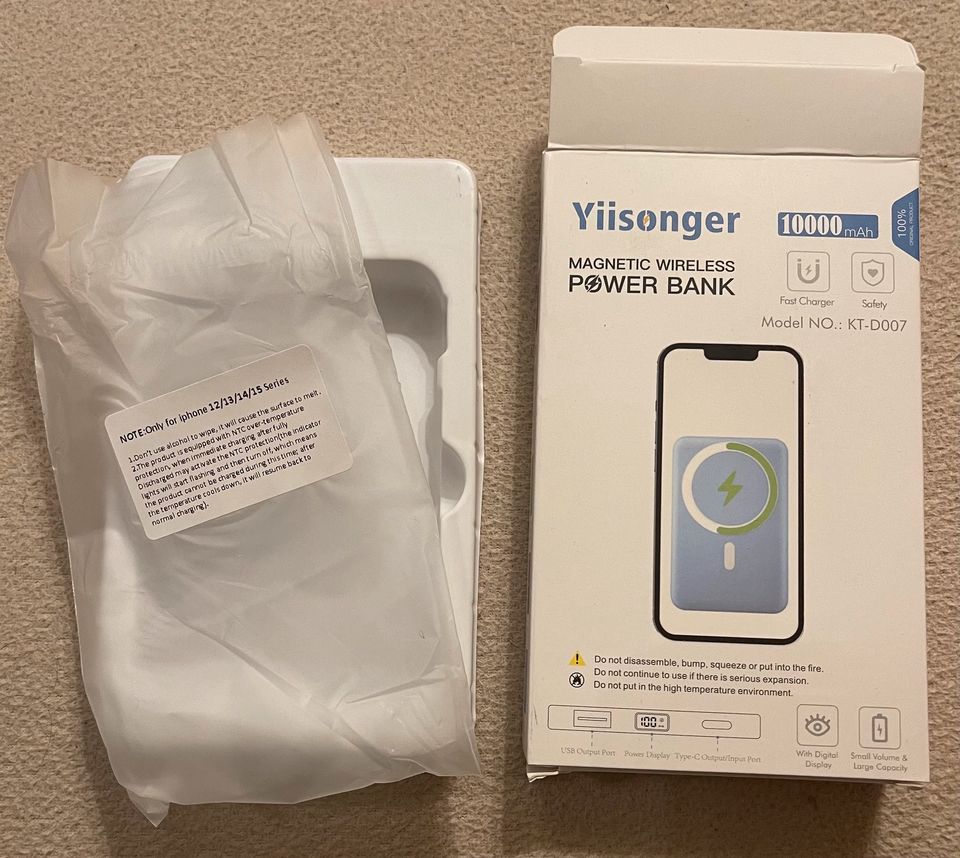 Powerbank für IPhone 12-15. Neu mit Verpackung ohne Ladekabel in Teuchern