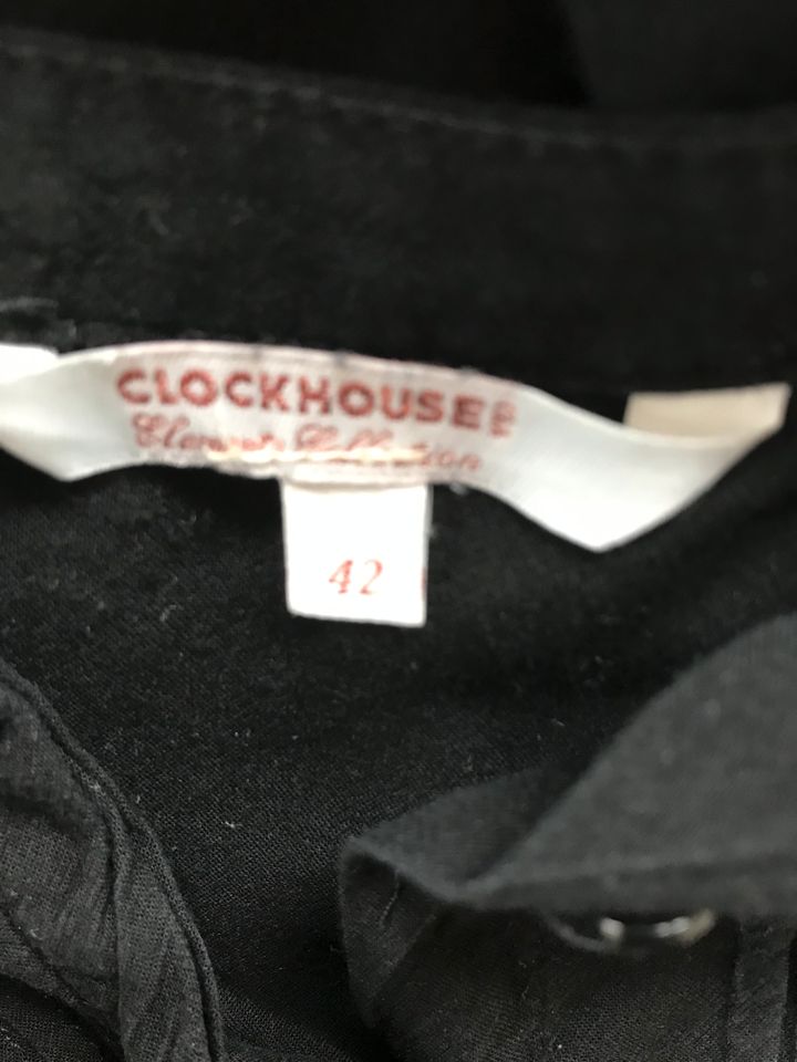 Schwarze Bluse von C&A/Clockhouse, Gr. 42 in München