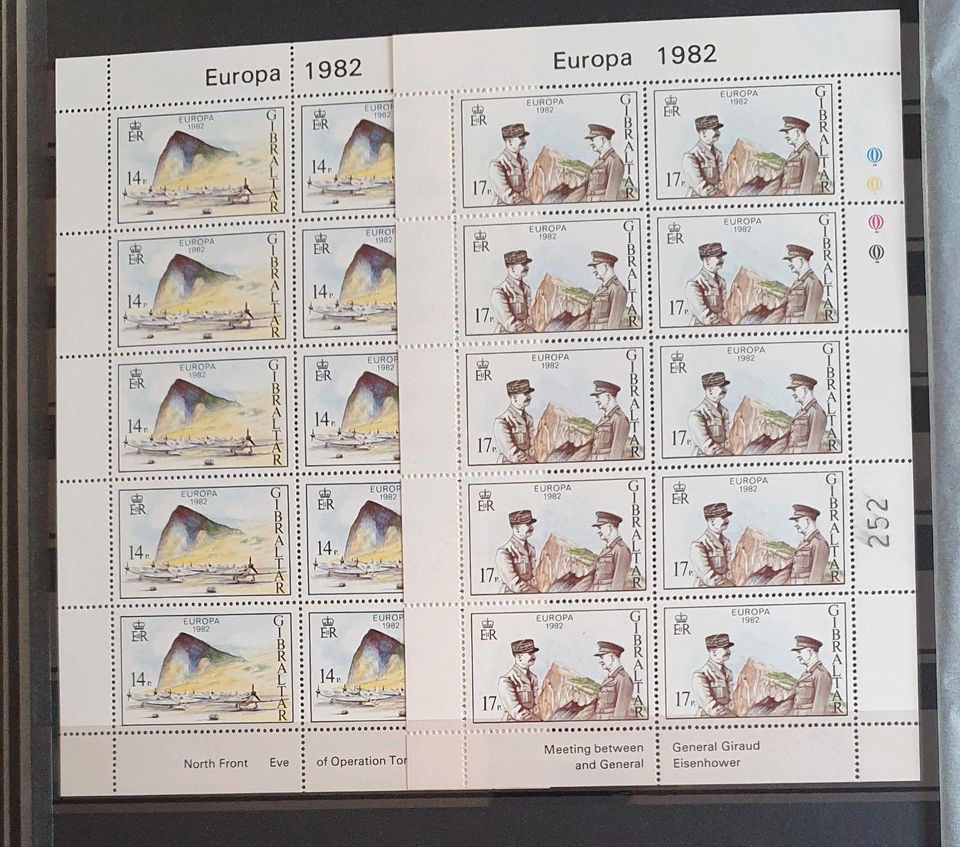 Briefmarken Bögen 2€ pro Bild Gibraltar in Düsseldorf