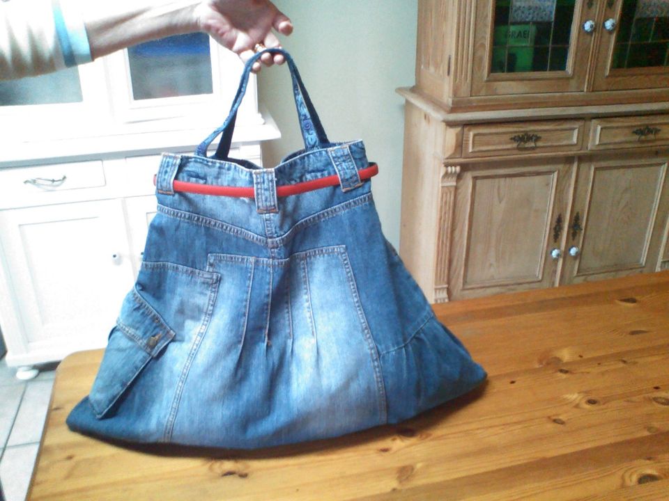 Upcycling Jeans Shopping-Tasche in Gelsenkirchen