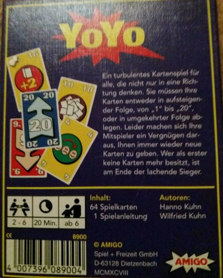 YOYO Kartenspiel von Amigo Nintendo Retro in Bad Laasphe