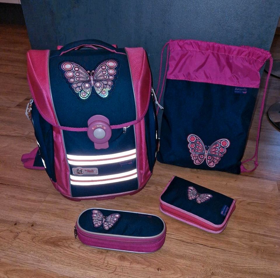 Set Mc neill Schultasche Schulranzen butterfly in Grafenau