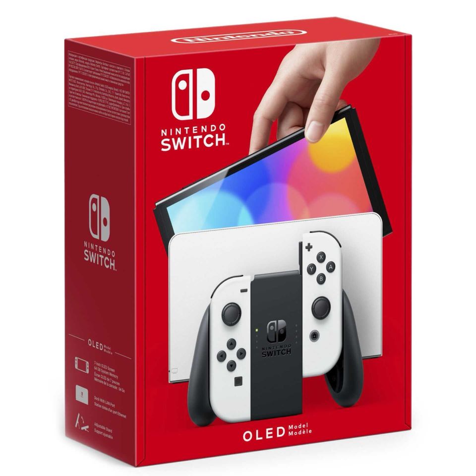 Nintendo Switch-Konsole (OLED-Modell) Weiß, mit Stützfuß in Pforzheim