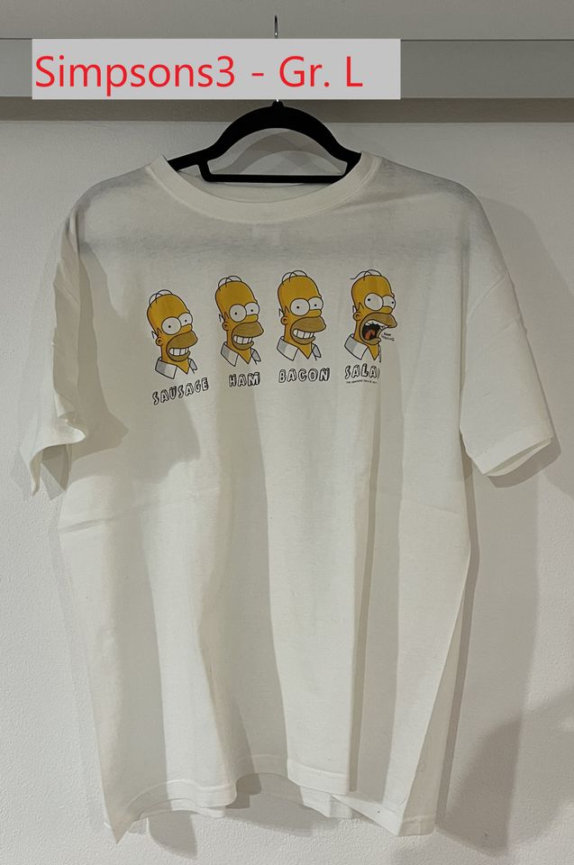 Simpsons T-Shirts Größe L + Größe XL in Eltmann