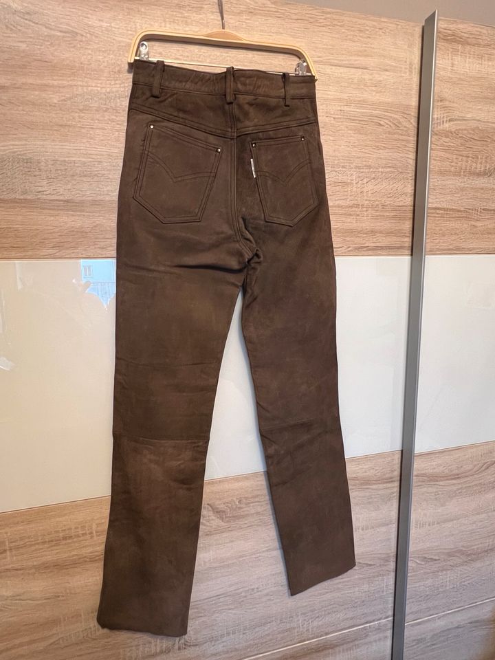 Lederhose - Nubuk - Black Point - Gr. 30 in Rostock