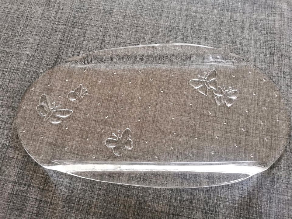 Kuchenteller Kuchenplatte Glas Länge 37 cm in Hann. Münden