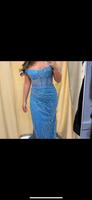 Abendkleid in Blau mit Glitzer Nordrhein-Westfalen - Gelsenkirchen Vorschau