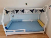 Kinderbett mit hochwertiger Matratze Seitenkissen und Girlande Niedersachsen - Westoverledingen Vorschau