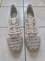 weiße Sneaker mit Strasssteinen,  Größe 40 Sachsen-Anhalt - Magdeburg Vorschau