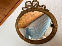 Antiker Biedermeier Spiegel Oval Querformat Goldrahmen 66 x 48 Rheinland-Pfalz - Germersheim Vorschau