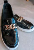 ❤️ Kroko Lack Ballerina Schuhe 39 Goldkette Sneaker Sachsen - Schöpstal Vorschau