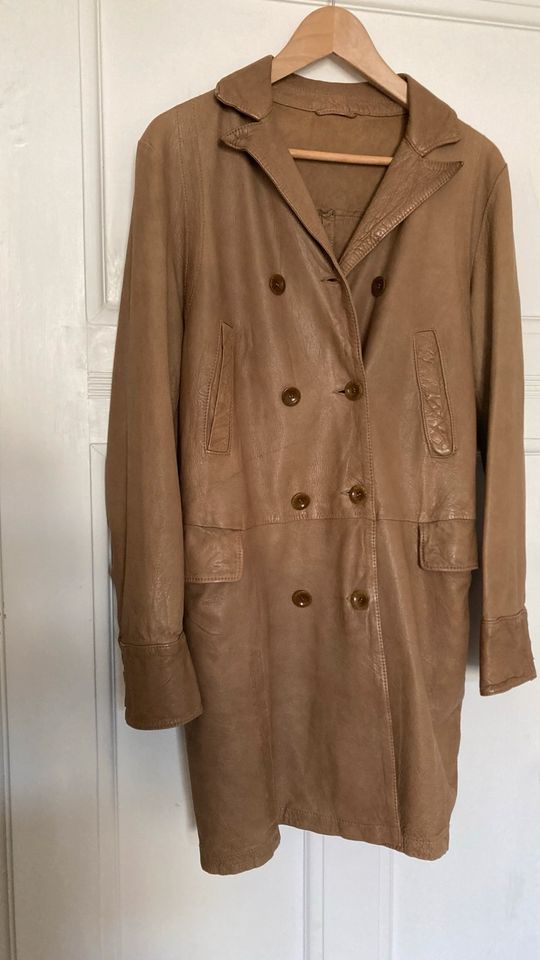 Closed Ledermantel Trenchcoat Leder Lammleder Gr. L in Wiesbaden