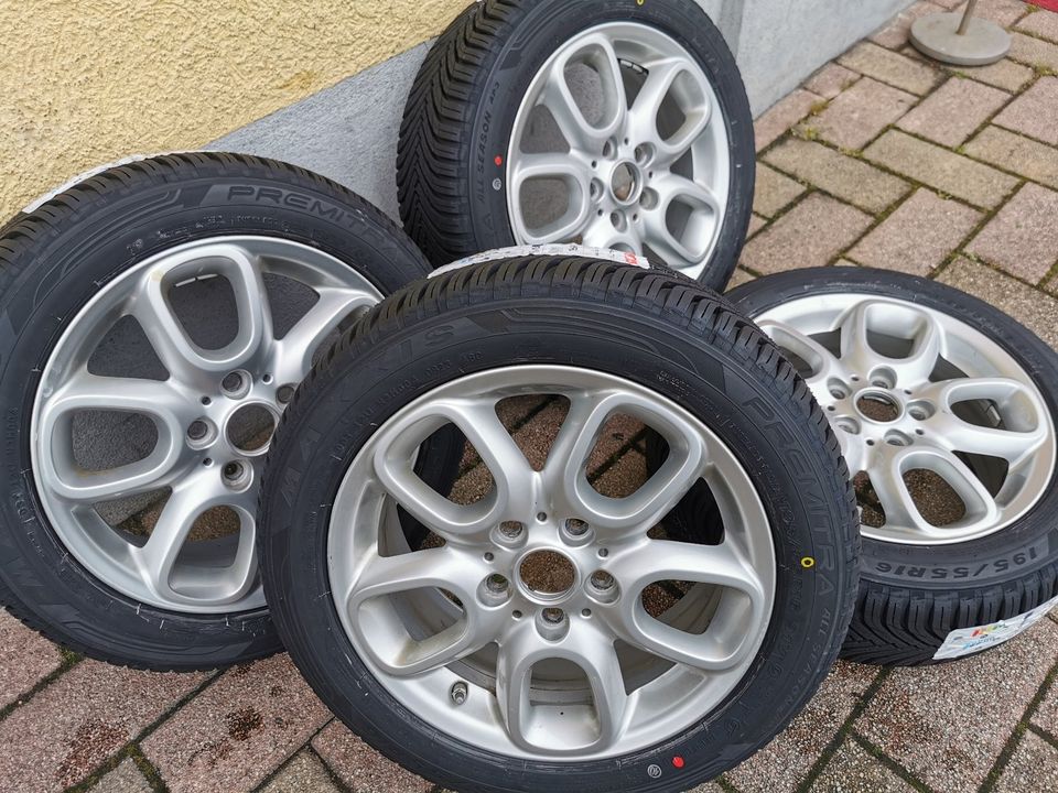 4 neu MINI Cooper Allwetterreifen 16" Alufelgen 494 685510 RDKS in Philippsburg