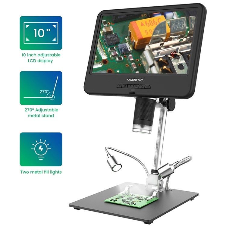 Andonstar AD210 10,1 Zoll LCD Digitales Mikroskop, 260-fach, LED in Wilhelmshaven