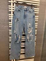 MANGO MNG Jeans Straight Risse blau Gr. M (XS S 34 36) Wiesbaden - Nordenstadt Vorschau