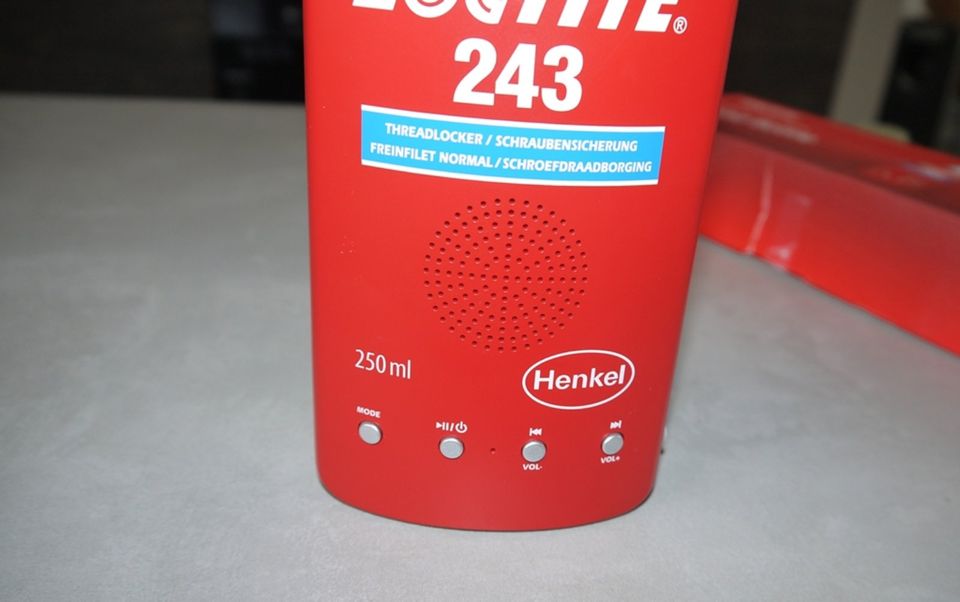 Loctite 243 Sound Bottle FM Radio und MP3 Player neu OVP in Erkelenz