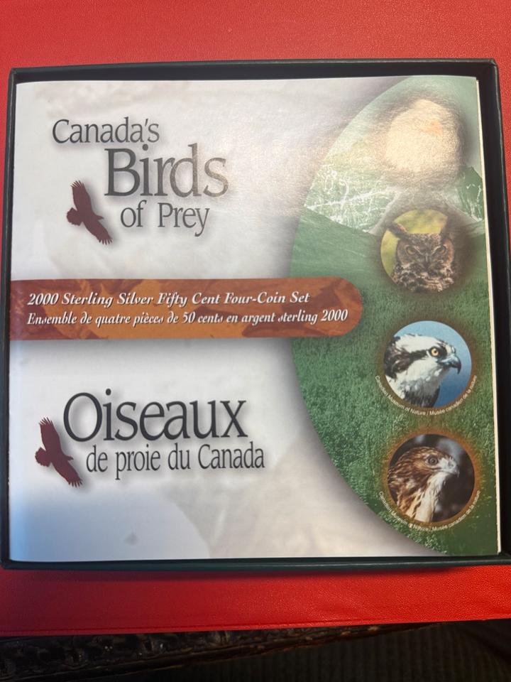 Kanada 2000 50 Cents Birds of Prey Coin Set Silbermünze in Berlin