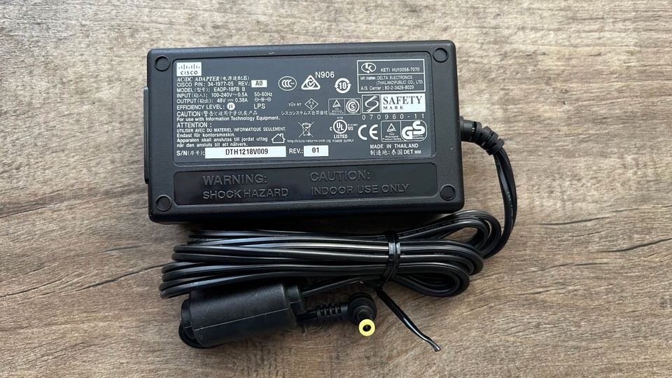 Cisco AC/DC Adapter Netzteil 48V 380mA EADP-18FB in Kranenburg