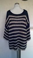 Strickpulli Pulli Oversize ¾-Arm marine bunt Streifen Gr L Esprit Brandenburg - Neustadt (Dosse) Vorschau