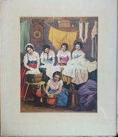Lithografie „Wäscherinnen“ (19.Jahrhundert) Süd - Niederrad Vorschau