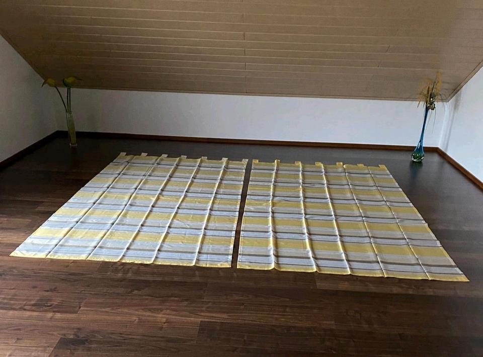 Neu! 2 Stück Fensterstore Fenstervorhang Schlaufengardine 245 in Dingolfing