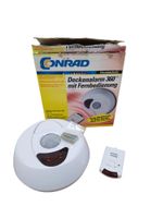 Conrad Mini Alarmanlage mit Fernbedienung 360° Deckenalarm B-Ware Nordrhein-Westfalen - Velbert Vorschau