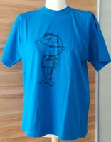 (Gr.164-176)Unisex T-Shirt in royalblau,mit Kinder-Karikatur Frankfurt am Main - Bergen-Enkheim Vorschau