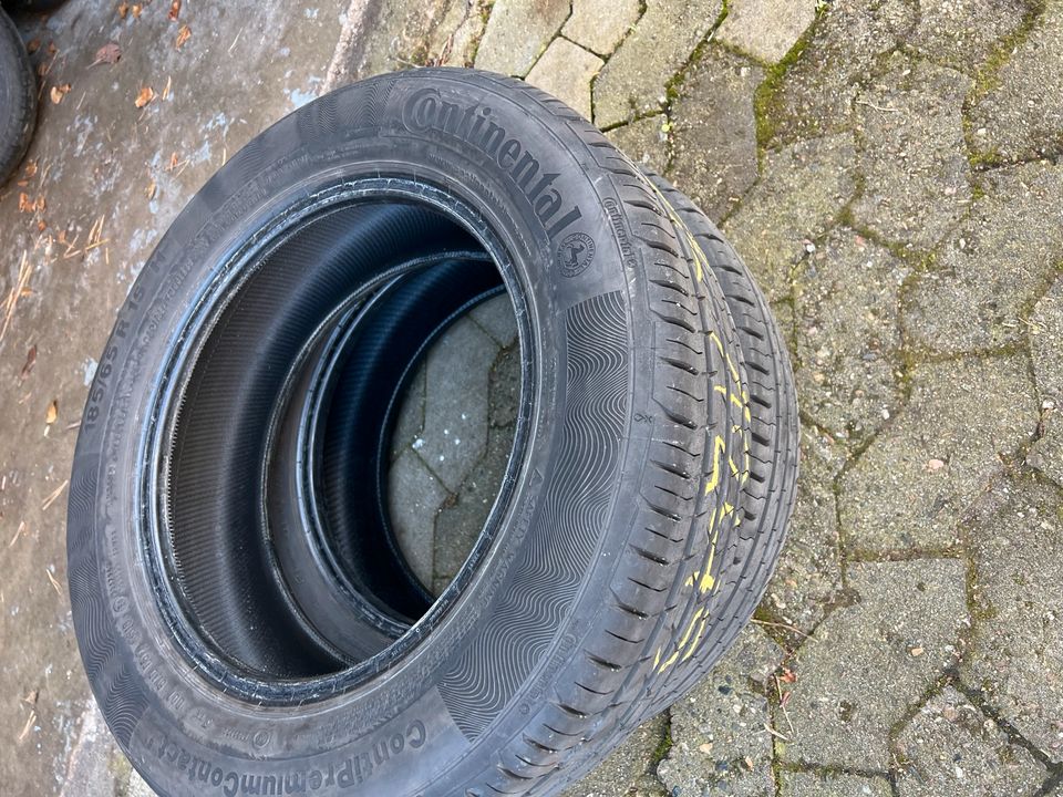 2 St Continental Sommer Reifen 185/65/R15, 2016, 7! mm, 2 Stück in Hannover